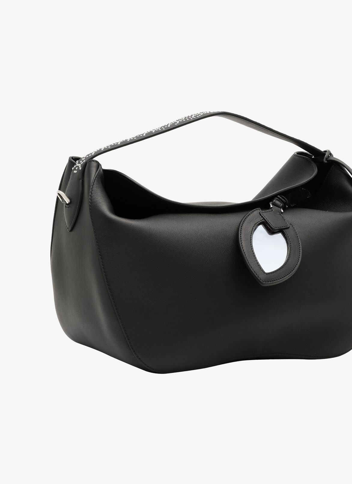 MIRABELE MEDIUM CUIR SOFT+ARABESQUE STRAP BLACK ALAÏA BLACK  MIRABELE MEDIUM CUIR SOFT+ARABESQUE STRAP BLACK